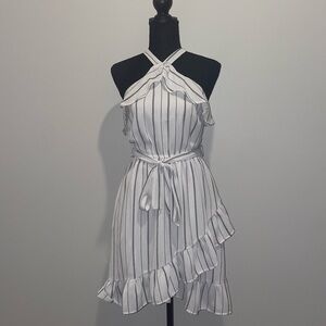 Charlotte Russe | Stripe Ruffle Mini Dress